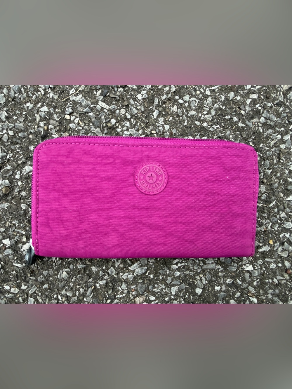 Kipling Very Berry Zip Around Wallet
